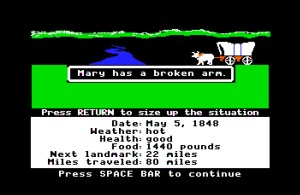 Mary has a broken arm.
