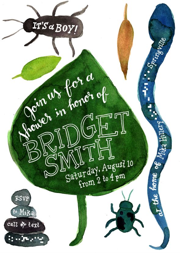 Overall I still looooooove these baby shower invitations I did for my friend Bridget.